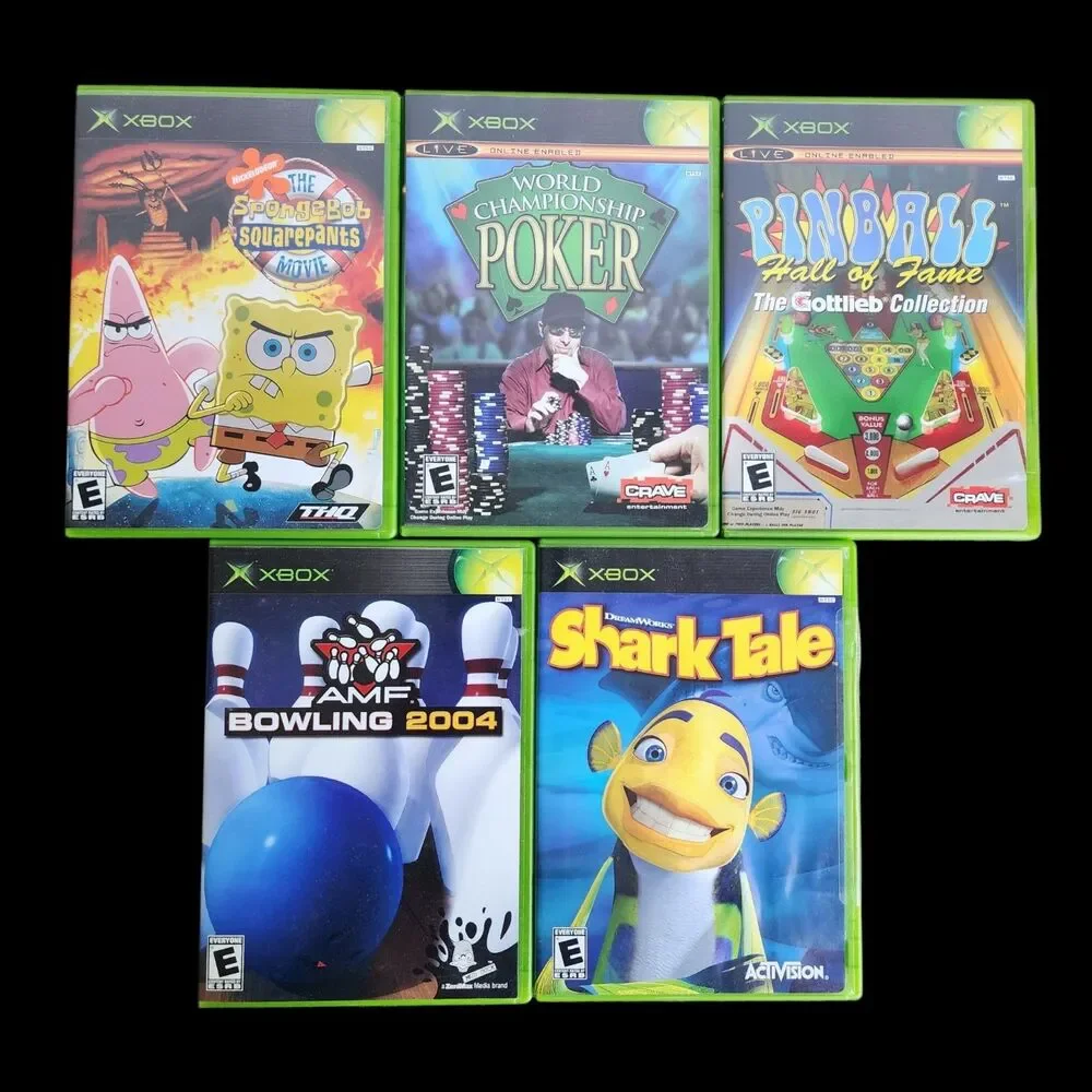 Lot of 5 Original Xbox Games - All CIB, Clean Discs - Fun Classics